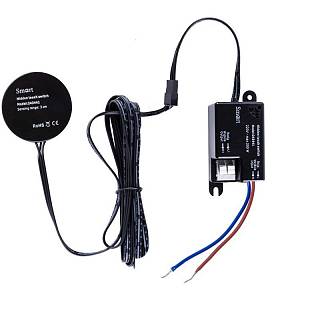 Сенсорний вимикач SMART на дотик під стільницю (чорний),  товщ. до 30 mm,  220V/200W