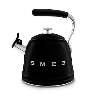 Чайник зі свистком WKF01BL чорний Smeg (50'S RETRO STYLE)