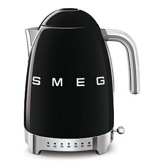 Чайник електричний KLF04BLEU 1, 7л чорний Smeg (50'S RETRO STYLE)