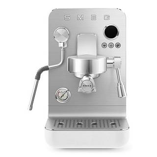 Кавоварка еспресо Міні Про EMC02WHMEU білий матовий Smeg (COLLEZIONE)