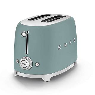Тостер електричний TSF01EGMEU смарагдово-зелений матовий Smeg (50'S RETRO STYLE)