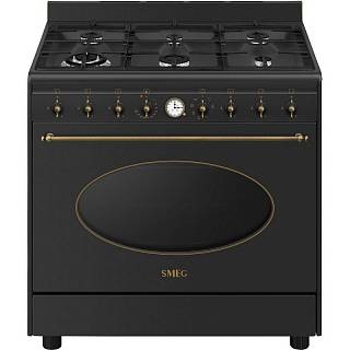 Варильний центр CO90GMAN2 90 см антрацит Smeg (COLONIALE)