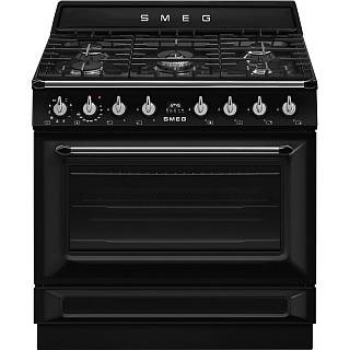 Варильний центр TR90GMBL 90 см чорний Smeg (VICTORIA)
