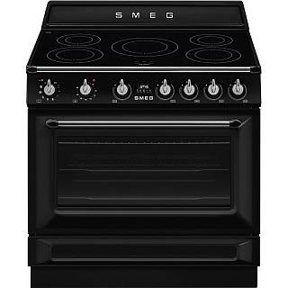 Варильний центр TR90IPBL 90 см чорний Smeg (VICTORIA)