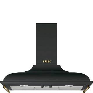 Витяжка пристінна KC19AOE 89, 5 см антрацит Smeg (CORTINA)