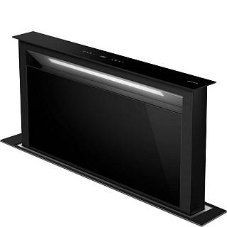 Витяжка вбудована в стільницю KDD90CNE2 90 см склокераміка Eclipse,  чорний матовий Smeg (LINEA)
