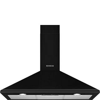 Витяжка пристінна KSED95NEE 90 см колір чорний Smeg (VICTORIA)