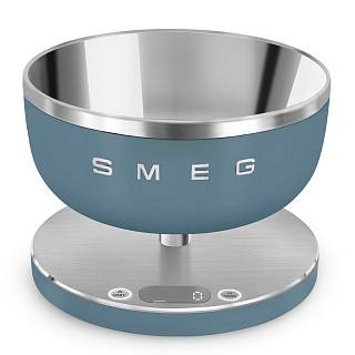 Кухонні ваги KSC01SBMWW цифрові,  блакитний шторм матовий Smeg (COLLEZIONE)
