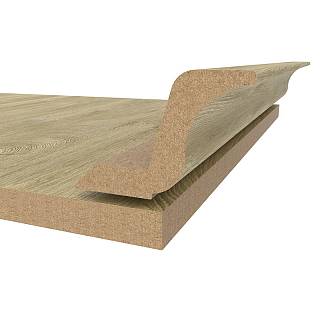 Карниз МДФ AGT MP-2445-R 397 Дуб натуральный матовый (уп.6 шт.)
