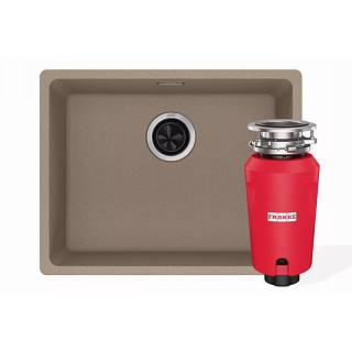Мийка MRG 110-52 Фраграніт мигдаль і подрібнювач харч. відходів SLIM 50 Franke (125.0763.931)