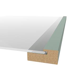 Рамочный профиль МДФ AGT MP-1052 735 Релакс Зеленый Soft Touch 2800х47х22мм