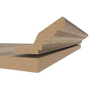 Карниз МДФ AGT MP-1210 375 Дуб Аризона матовый 2800х84х22мм