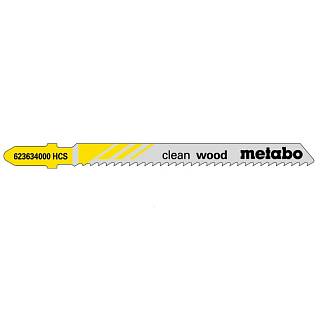 Полотно по дереву,  74/2, 5 мм T101B,  Clean Wood,  5 шт. (623634000) Metabo