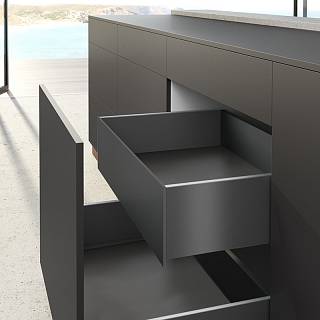 Комплект внутреннего ящика AvanTech YOU Q L=500 H=187 ШК=1200 антрацит Hettich