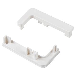 Комплект відкритих заглушок для профілів GOLA,  type L,  пластик білий,  Scilm