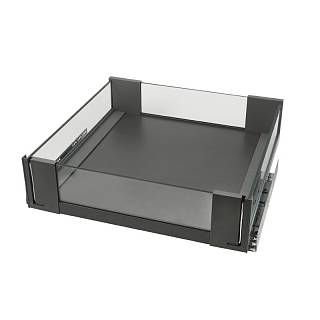 Полка выдвижная для одежды (550-620мм) графит/стекло,  Venus VIBO (ACRV55/62GMVGF)
