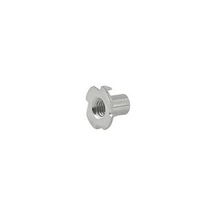 Муфта М8 L=14 D=10,  забивная,  сквозная,  цинк,  неразжимаемая,  Siso