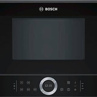 Вбудована мікрохвильова піч чорна BFL634GB1 Bosch