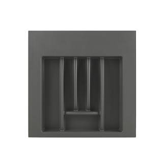 Организация для столовых приборов W=550 L=500 (W=max500/min400)(L=max495/min386),  антрацит матовый