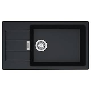 Мойка с сифоном тектонайт S2D Slim 611-78 XL черный Franke (143.0627.384) (второй сорт)
