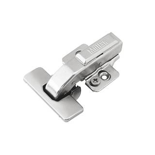 Завіса Clip-On,  90° рівнолежача,  з дотягувачем,  нікель,  3D Muller Profi Line