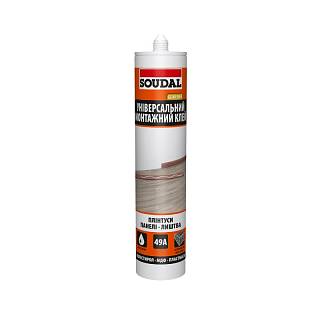 Универсальный монтажный клей Soudal 49А (жидкие гвозди),  280 мл